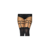 Porte-jarretelles noir brillant style harnais 